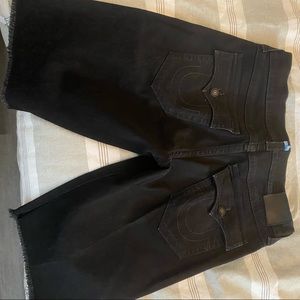Black true religion Jean shorts